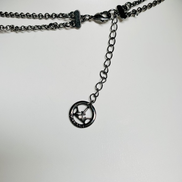 Spectacular Vintage Crown Trifari Faceted Black & Clear Beaded Necklace. - Picture 9 of 11